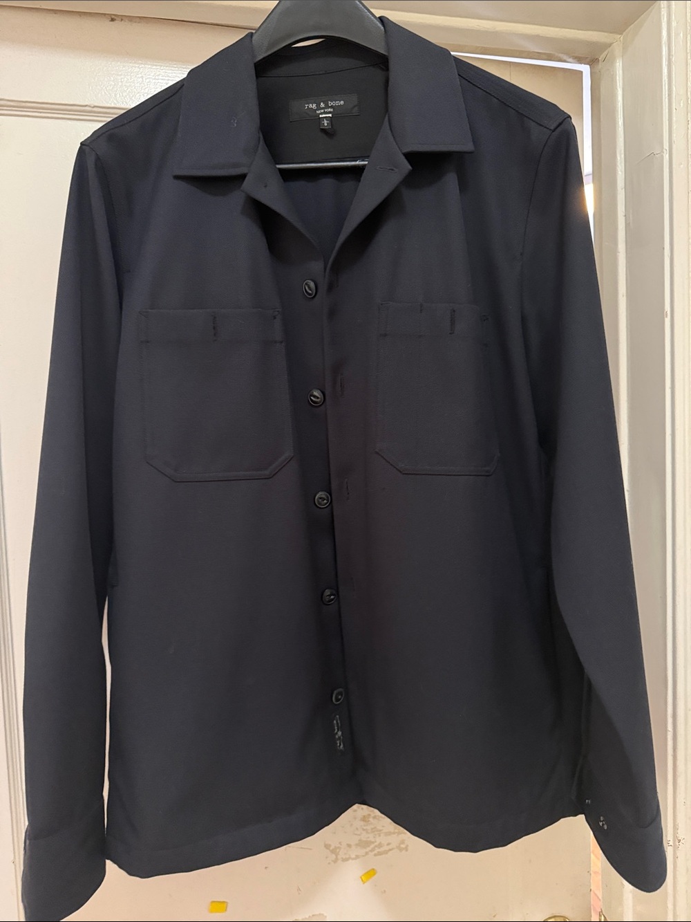 rag & bone Men's Navy Lightweight Shirt Jacket